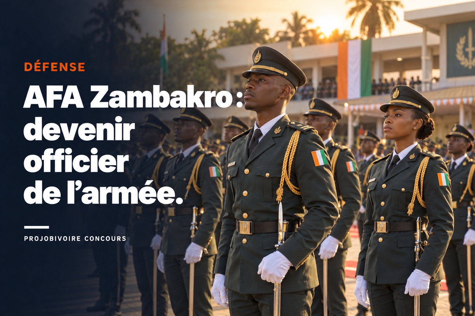 Concours AFA de Zambakro : devenir officier de l’armée, conditions et épreuves