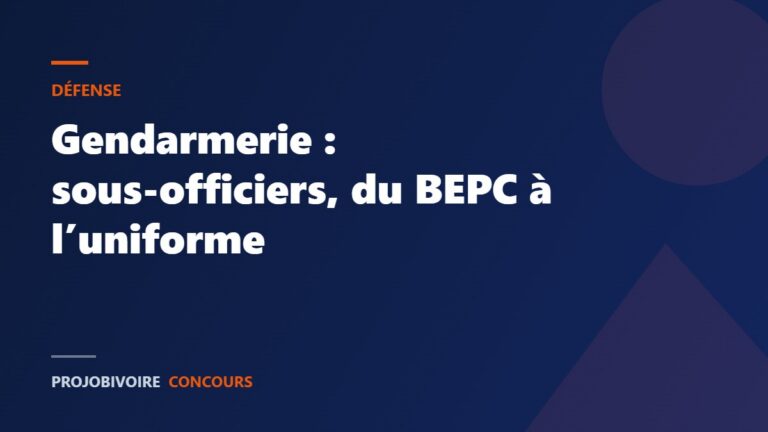 Concours de sous-officiers de la Gendarmerie : conditions, épreuves et budget