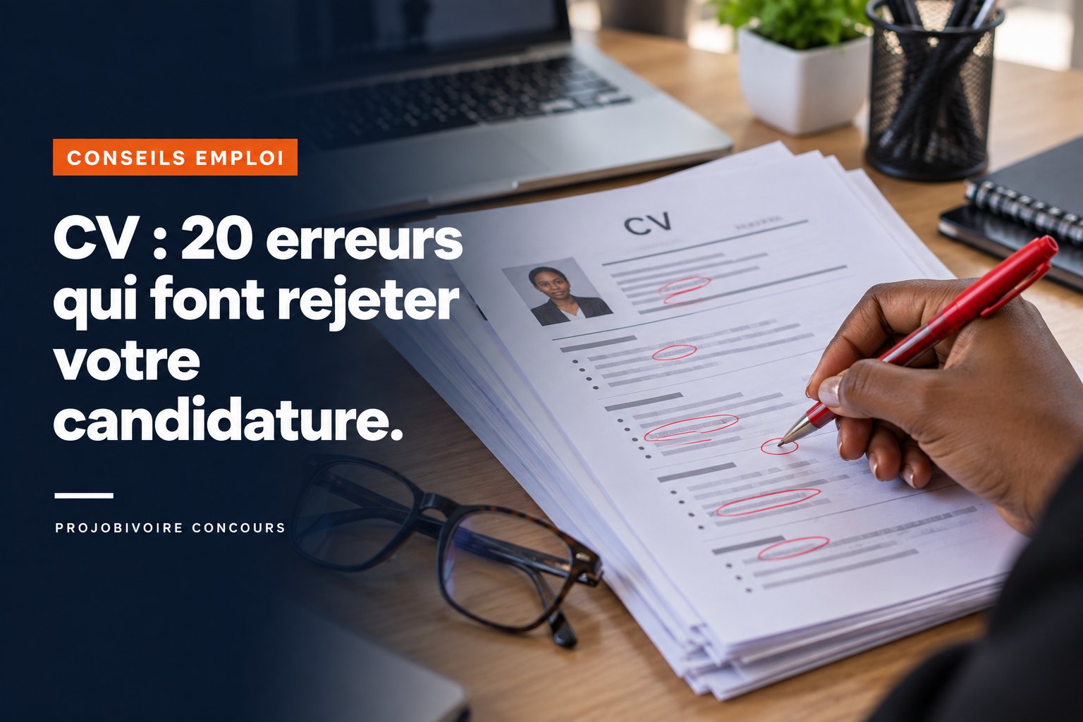 CV : 20 erreurs fréquentes qui font rejeter votre candidature