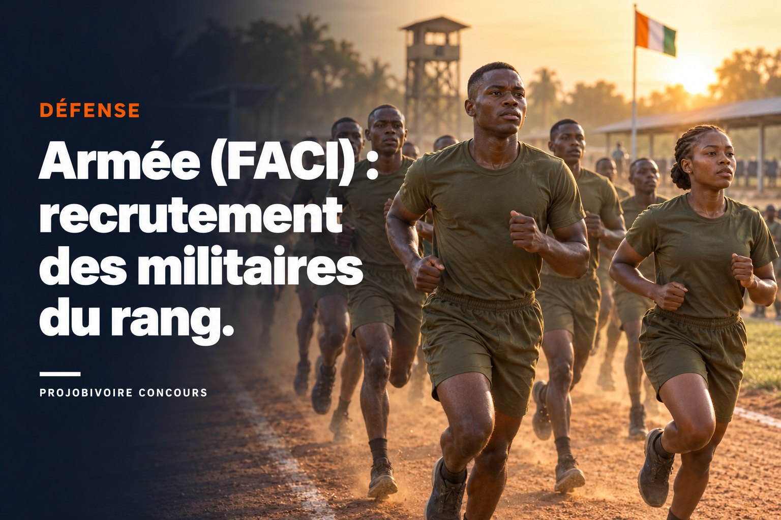 Recrutement militaire FACI : conditions, épreuves et villes de présélection