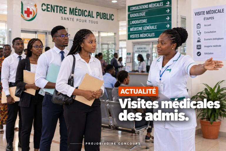 Visites médicales des admis
