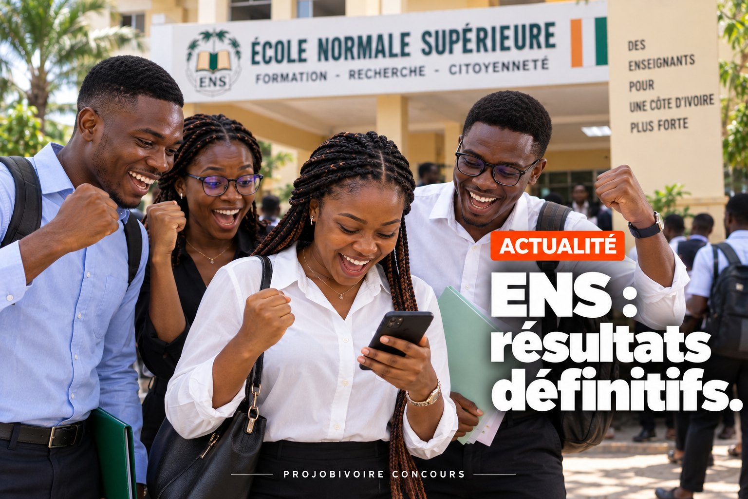 ENS Abidjan : les résultats définitifs 2026 sont en ligne