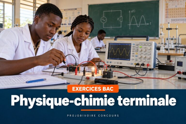 Exercices bac : Physique-chimie terminale
