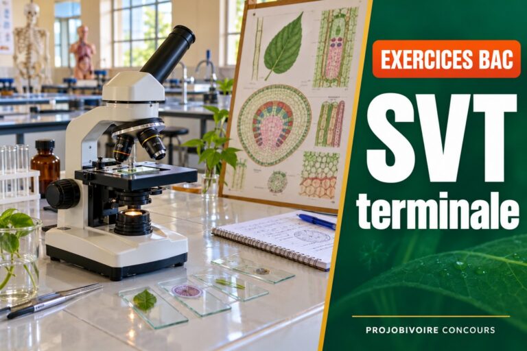 Exercices bac : SVT terminale
