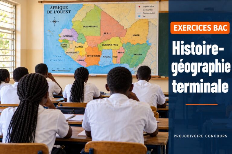 Exercices bac : Histoire-géographie terminale