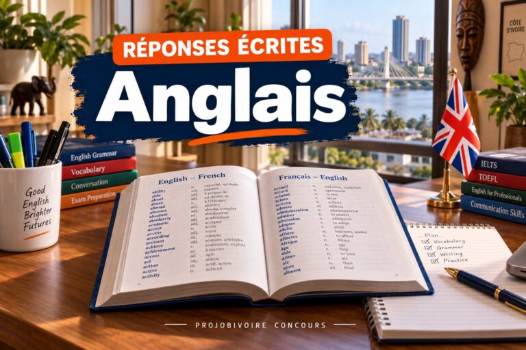Réponses écrites : Culture générale