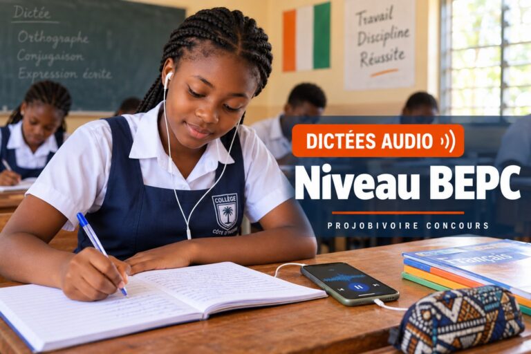 Dictées audio : Niveau BEPC