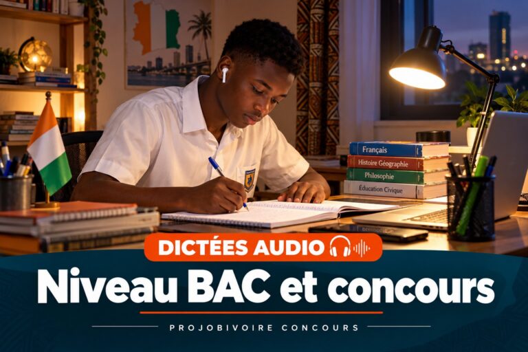 Dictées audio : Niveau BAC et concours