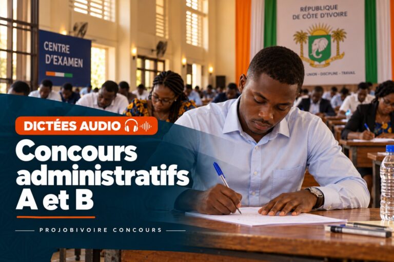 Dictées audio : Concours administratifs A et B