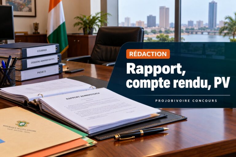Rédaction : Rapport, compte rendu, PV