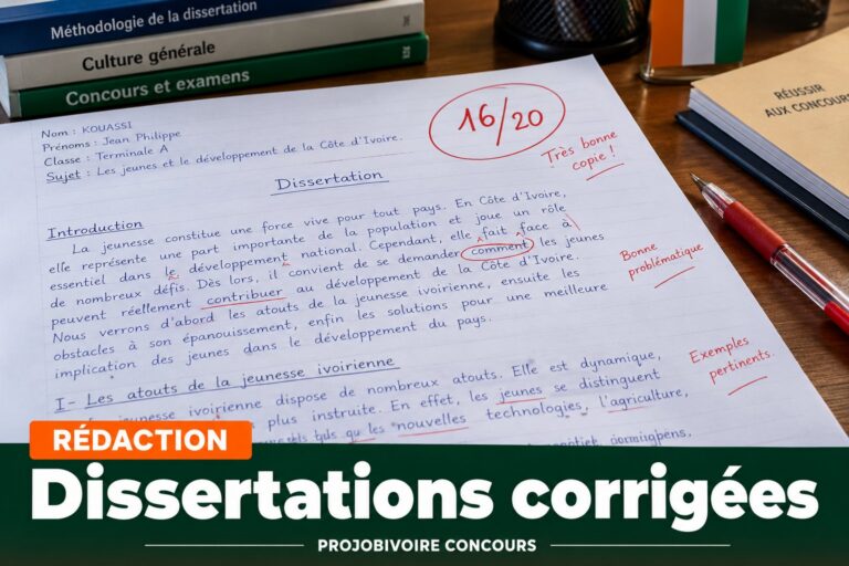 Rédaction : Dissertations corrigées