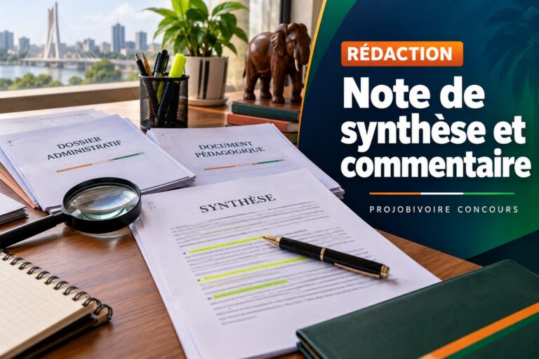 Rédaction : Note de synthèse et commentaire