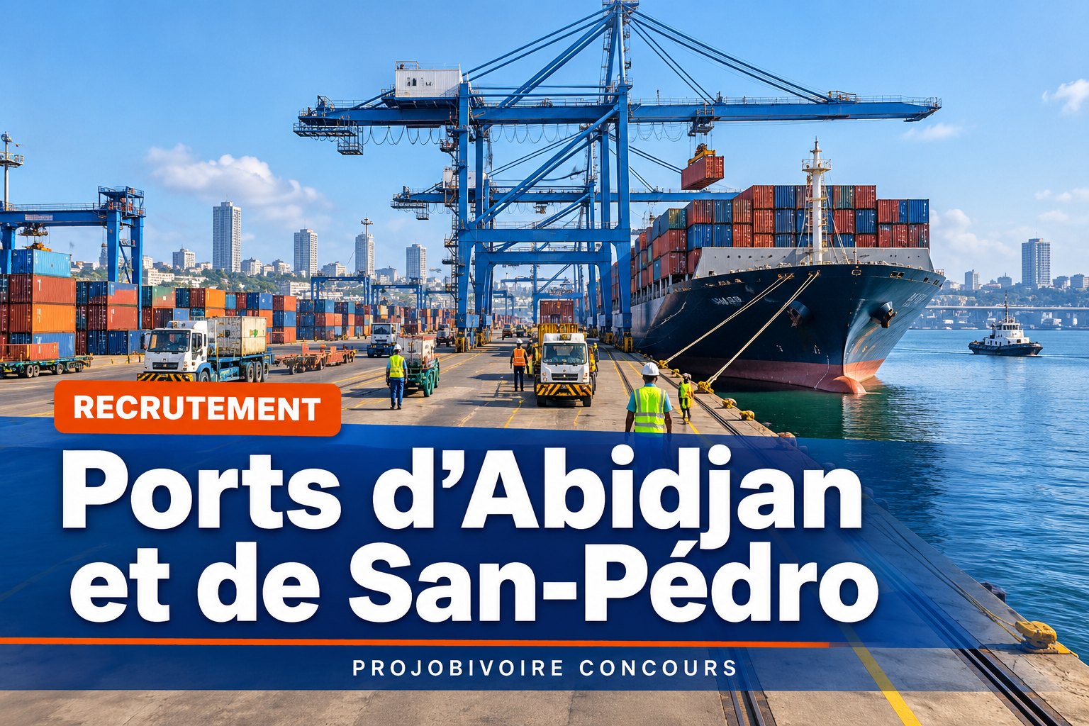 Recrutement au Port autonome d’Abidjan et de San-Pédro : comment postuler