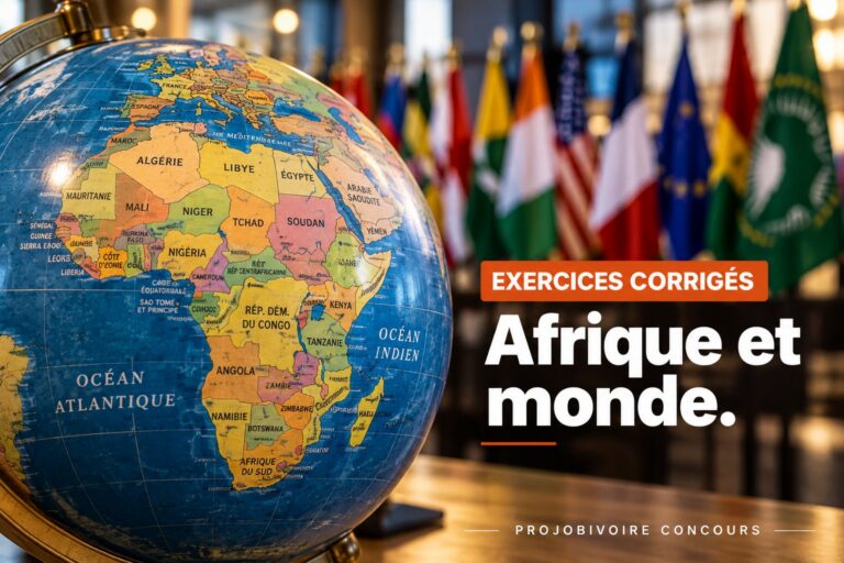 QCM corrigés : Afrique et monde