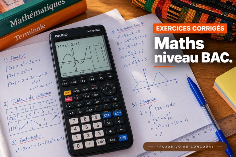 QCM corrigés : Maths niveau BAC