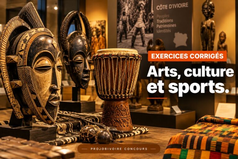 QCM corrigés : Arts, culture et sports