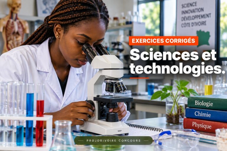 QCM corrigés : Sciences et technologies