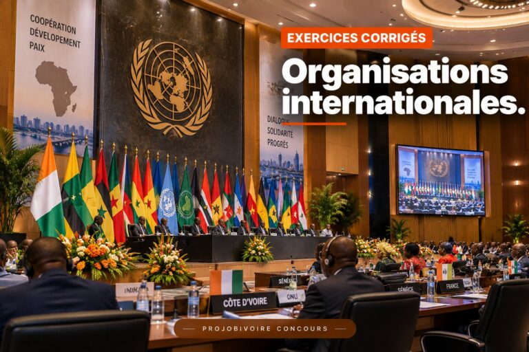 QCM corrigés : Organisations internationales