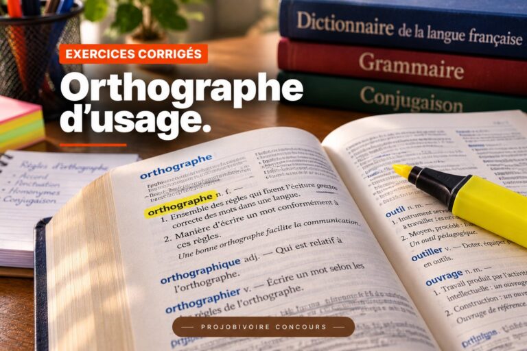 QCM corrigés : Orthographe d’usage