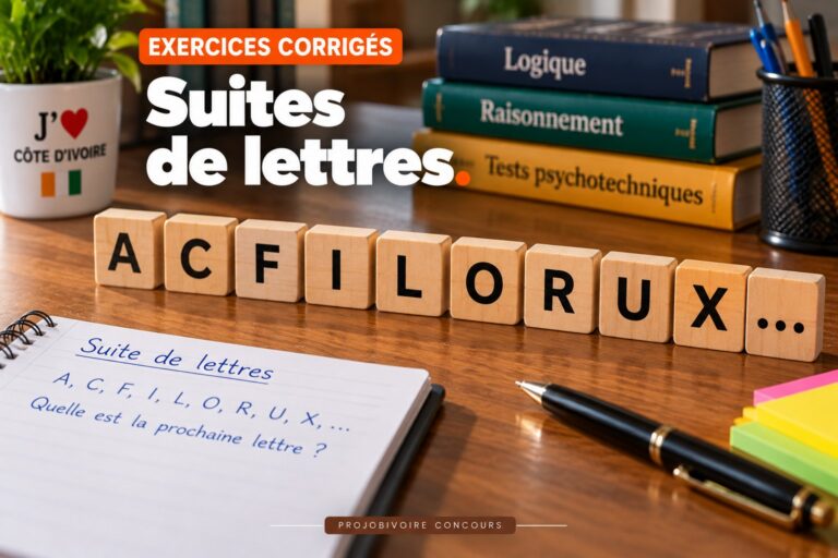 QCM corrigés : Suites de lettres