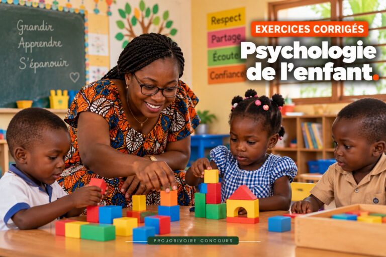 QCM corrigés : Psychologie de l’enfant