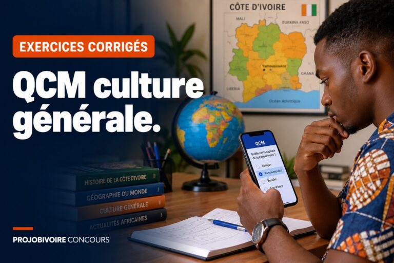 QCM de culture générale corrigés