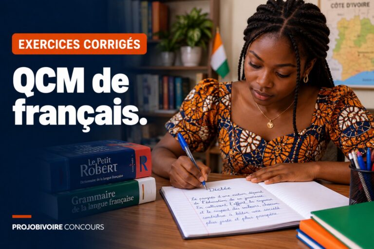 QCM de français corrigés