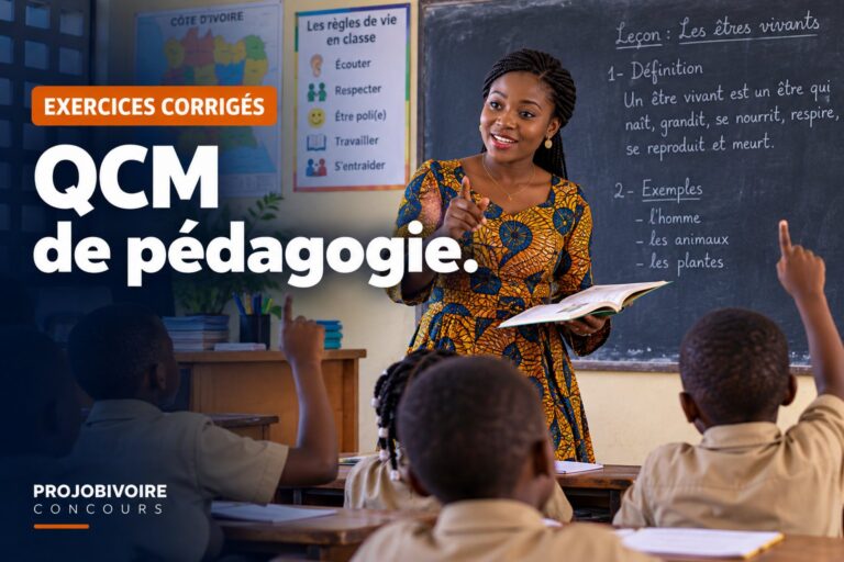 QCM de pédagogie corrigés