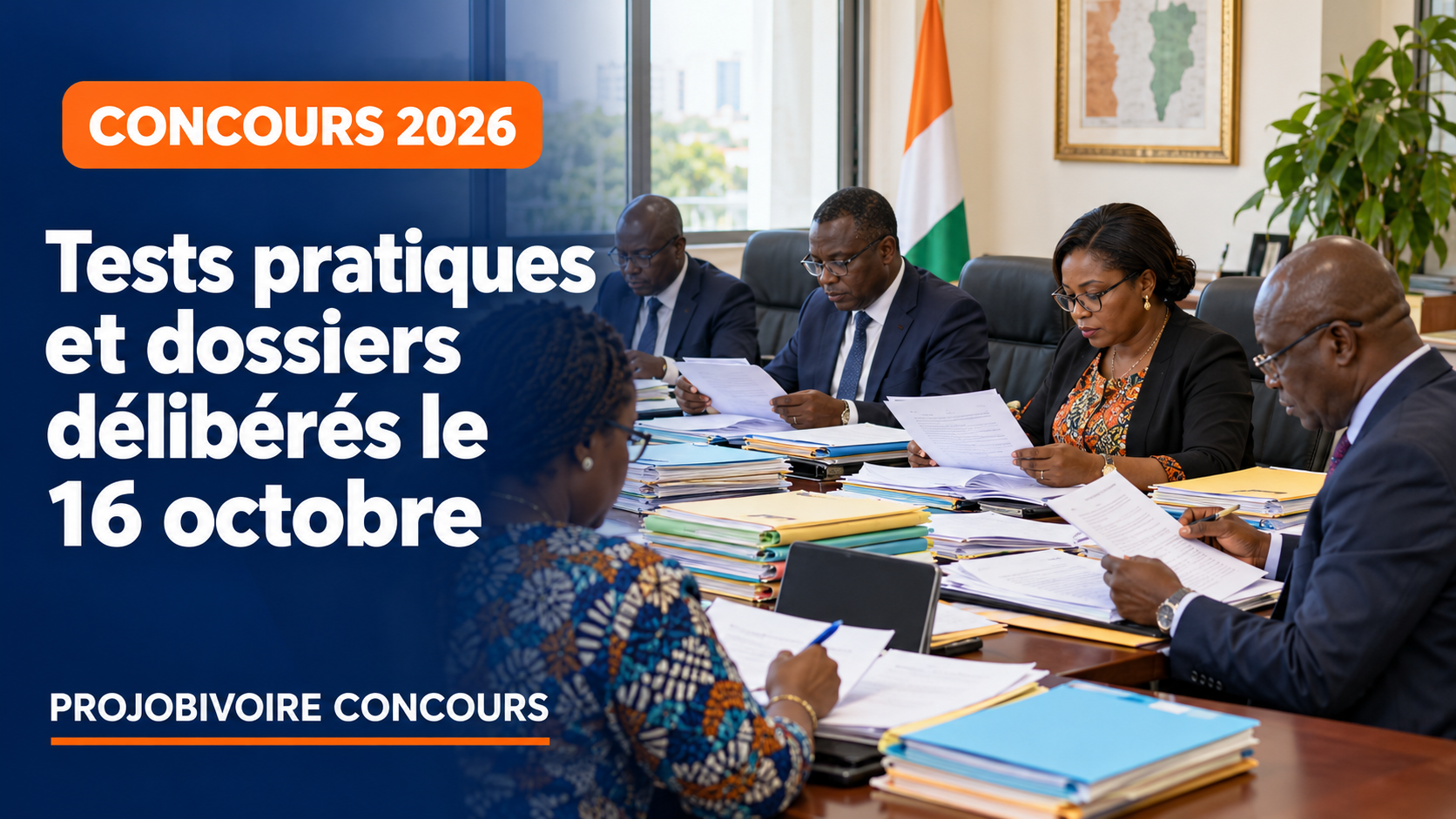 Concours 2026 : tests pratiques et dossiers délibérés le 16 octobre
